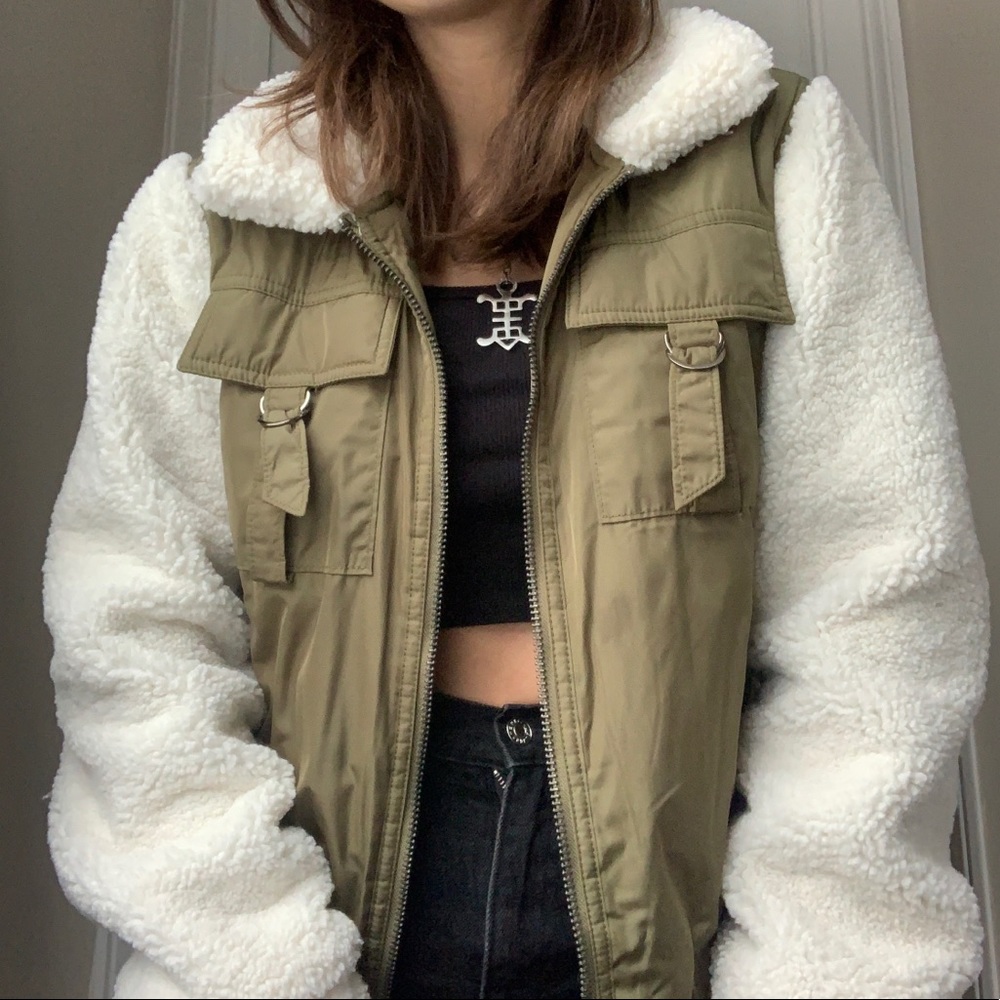 Blank NYC Sherpa Bomber Jacket